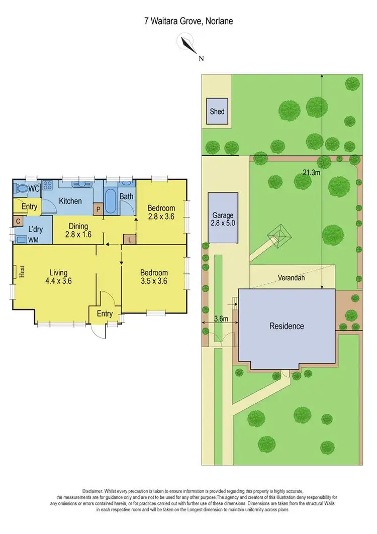 Floorplan of Homely house listing, 7 Waitara Grove, Norlane VIC 3214