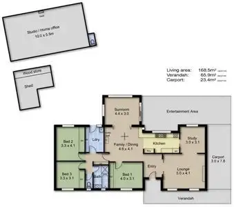 Floorplan of Homely house listing, 63 Wilpena Terrace, Aldgate SA 5154