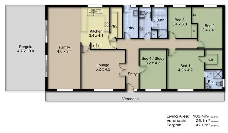 Floorplan of Homely rural property listing, 156 Kersbrook Forest Road, Kersbrook SA 5231