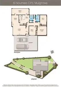 Floorplan of Homely house listing, 6 Noumea Court, Mulgrave VIC 3170