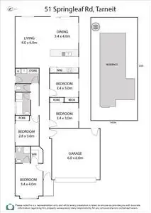 Floorplan of Homely house listing, 51 Springleaf Road, Tarneit VIC 3029