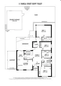 Floorplan of Homely house listing, 11 Pamela Street, Happy Valley SA 5159