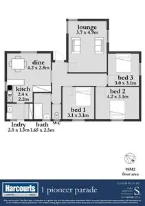 Floorplan of Homely house listing, 1 Pioneer Parade, Ravenswood TAS