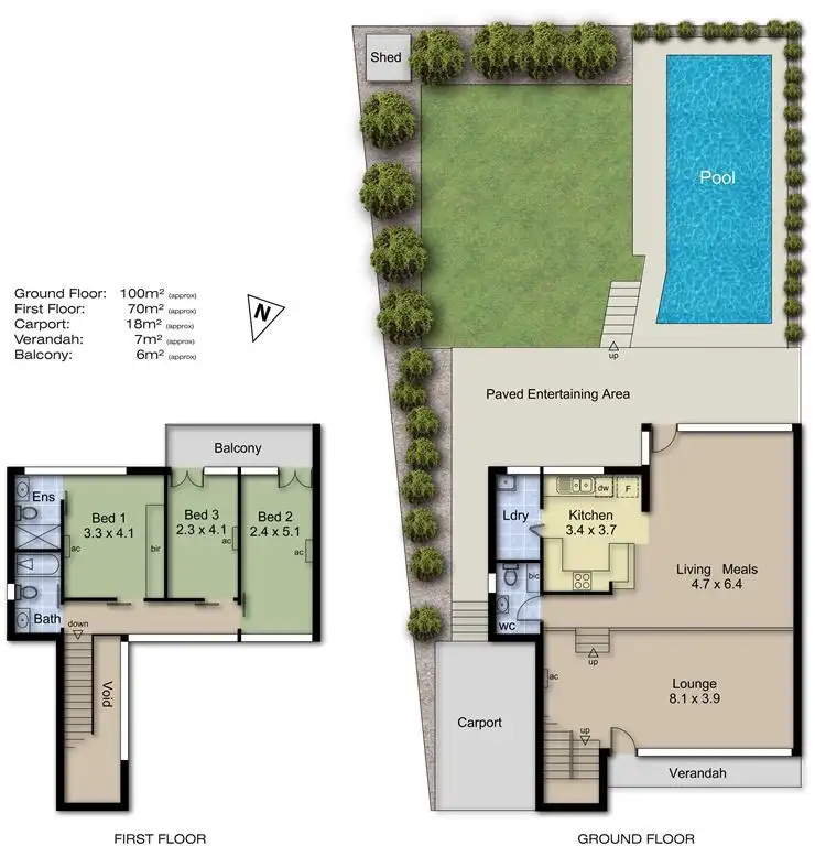 Floorplan of Homely house listing, 2/24 Olde Coach Road, Urrbrae SA 5064