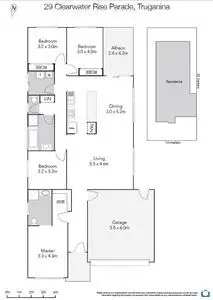 Floorplan of Homely house listing, 29 Clearwater Rise Parade, Truganina VIC 3029