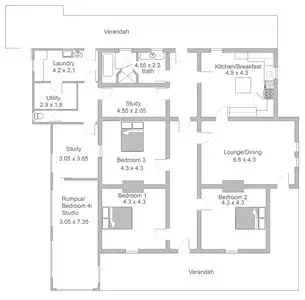Floorplan of Homely house listing, 257 Claremont Road via Appila, Jamestown SA 5491