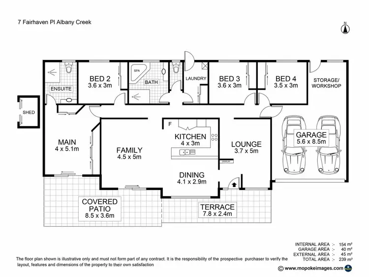 Floorplan of Homely house listing, 7 Fairhaven Place, Albany Creek QLD 4035