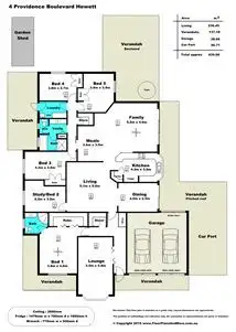 Floorplan of Homely house listing, 4 Providence Boulevard, Hewett SA 5118