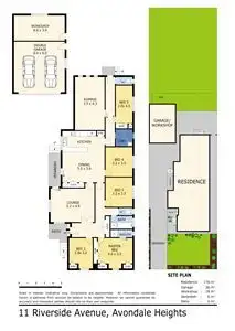 Floorplan of Homely house listing, 11 Riverside Avenue, Avondale Heights VIC 3034