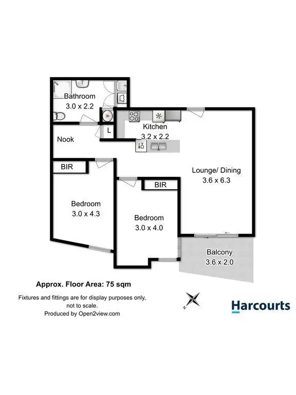 Floorplan of Homely apartment listing, 12/166 Bathurst Street, Hobart TAS 7000