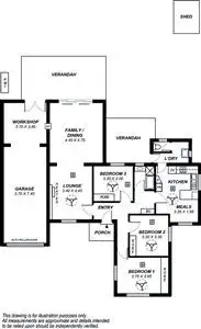 Floorplan of Homely house listing, 40 Blake Road, Elizabeth South SA 5112