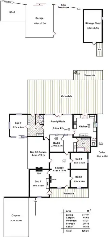 Floorplan of Homely house listing, 5 Fourth Street, Gawler South SA 5118