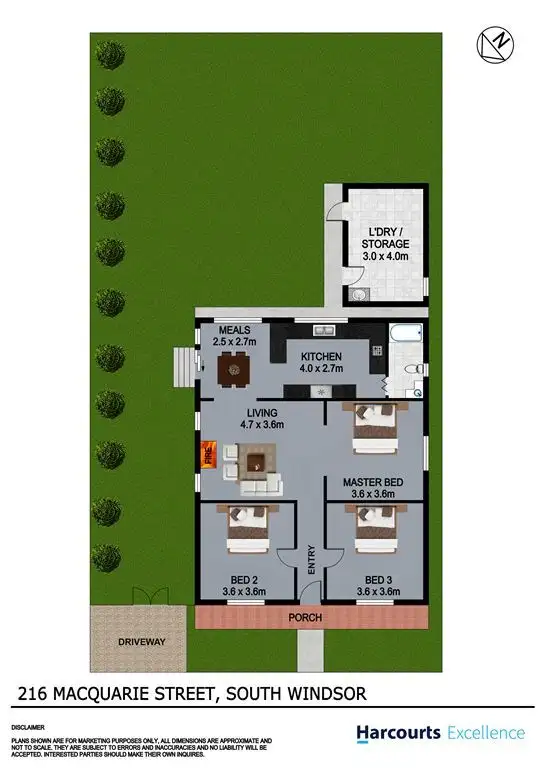 Floorplan of Homely house listing, 216 Macquarie Street, South Windsor NSW 2756