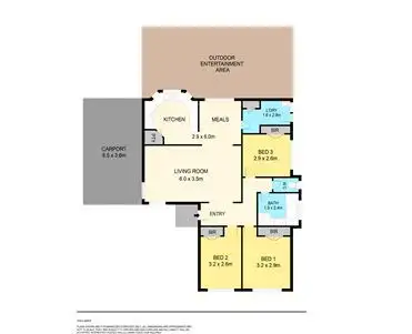 Floorplan of Homely house listing, 43 McNulty Drive, Wendouree VIC 3355