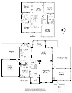 Floorplan of Homely house listing, 3 Grant Close, Wantirna South VIC 3152