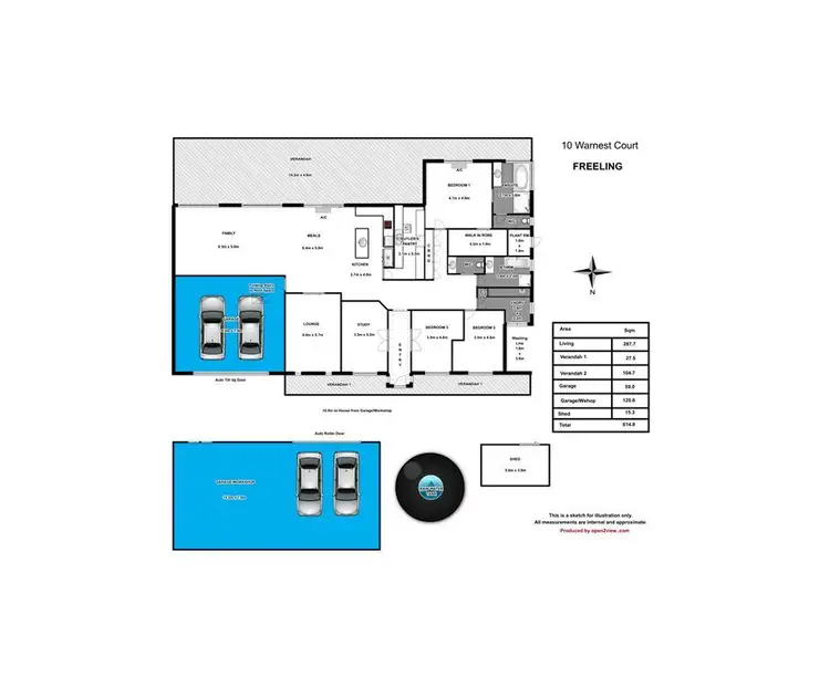 Floorplan of Homely house listing, 10 Warnest Street, Freeling SA 5372