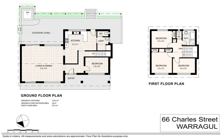 Floorplan of Homely house listing, 66 Charles Street, Warragul VIC 3820