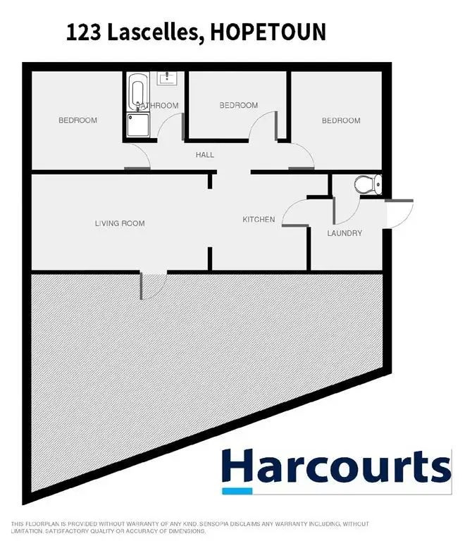 Floorplan of Homely rural property listing, 123 Lascelles Street, Hopetoun VIC 3396