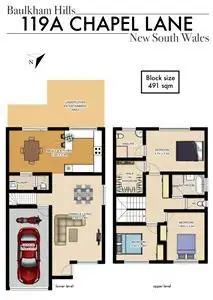 Floorplan of Homely townhouse listing, 119A Chapel Lane, Baulkham Hills NSW 2153