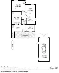 Floorplan of Homely house listing, 8 Dumbarton Avenue, Edwardstown SA 5039