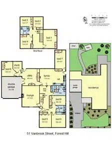 Floorplan of Homely house listing, 51 Vanbrook Street, Forest Hill VIC 3131