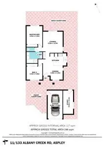 Floorplan of Homely townhouse listing, 11/133 Albany Creek Road, Aspley QLD 4034