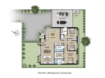 Floorplan of Homely house listing, 8B Doysal Avenue, Ferntree Gully VIC 3156