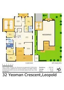 Floorplan of Homely house listing, 32 Yeoman Crescent, Leopold VIC 3224