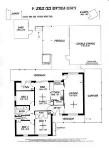 Floorplan of Homely house listing, 14 Lynlee Crescent, Huntfield Heights SA