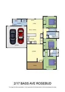 Floorplan of Homely unit listing, 2/17 Bass Avenue, Rosebud VIC 3939