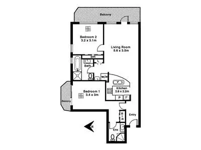 Floorplan of Homely apartment listing, 17/17 Colley Terrace, Glenelg SA 5045