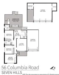 Floorplan of Homely house listing, 56 Columbia Road, Seven Hills NSW 2147