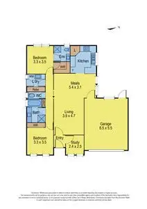 Floorplan of Homely townhouse listing, 1 Rosemont Crescent, Bell Post Hill VIC 3215