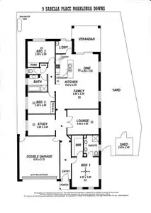 Floorplan of Homely house listing, 9 Sabella Place, Noarlunga Downs SA
