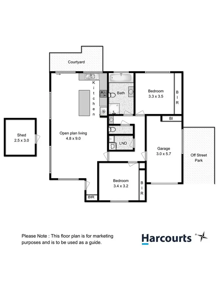 Floorplan of Homely unit listing, 4/47 Oakdowns Parade, Oakdowns TAS 7019