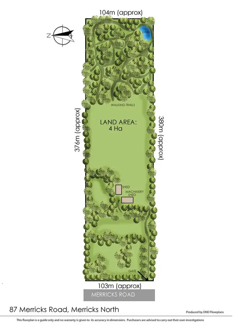 Floorplan of Homely land listing, 87 Merricks Road, Merricks North VIC 3926