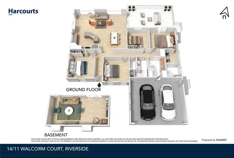 Floorplan of Homely house listing, 14/11 Walcorm Court, Riverside TAS 7250