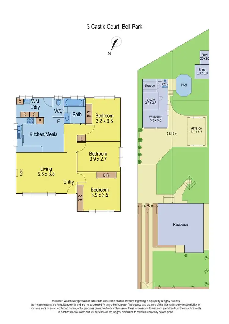 Floorplan of Homely house listing, 3 Castle Court, Bell Park VIC 3215