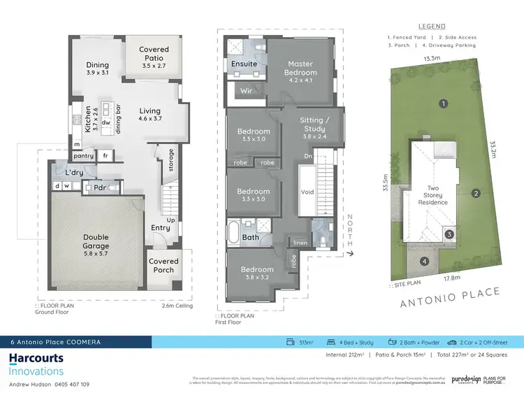 Floorplan of Homely house listing, 6 Antonio Place, Coomera QLD 4209