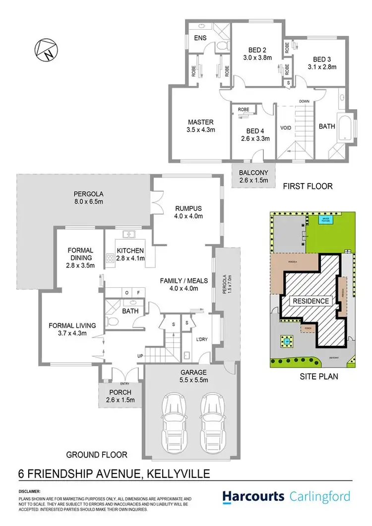 Floorplan of Homely house listing, 6 Friendship Avenue, Kellyville NSW 2155