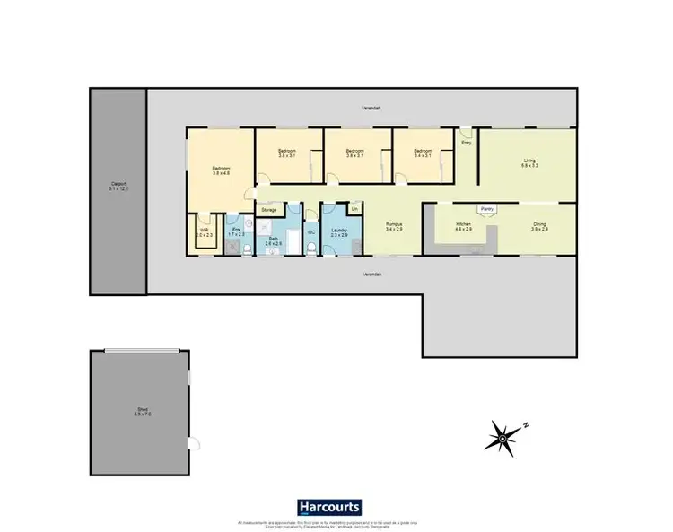 Floorplan of Homely house listing, 11 School Road, Springhurst VIC 3682