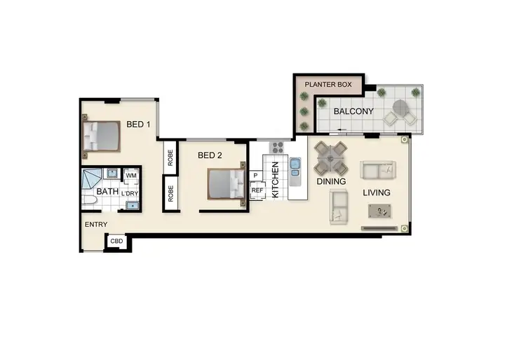 Floorplan of Homely apartment listing, G06/6 Oak Avenue, Boronia VIC 3155