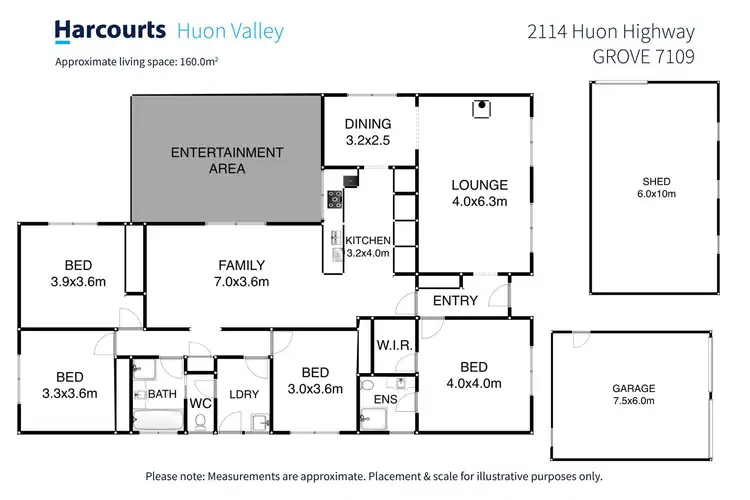 Floorplan of Homely house listing, 2114 Huon Highway, Grove TAS 7109