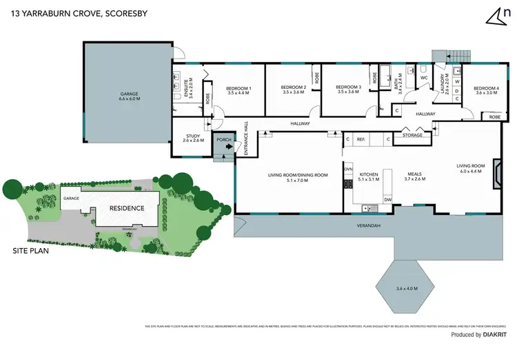 Floorplan of Homely house listing, 13 Yarraburn Grove, Scoresby VIC 3179