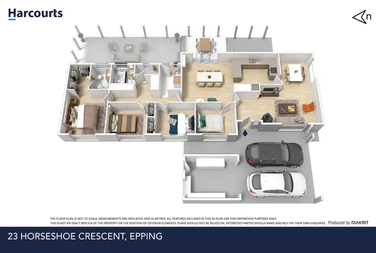 Floorplan of Homely house listing, 23 Horseshoe Crescent, Epping VIC 3076