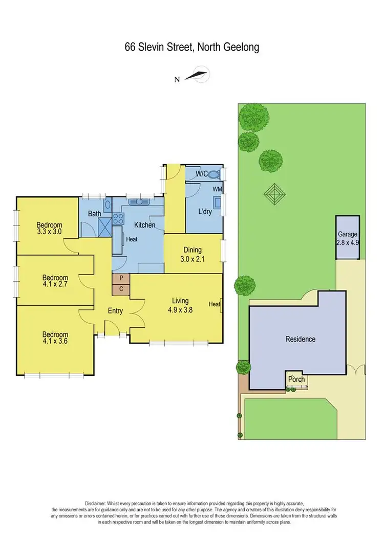 Floorplan of Homely house listing, 66 Slevin Street, North Geelong VIC 3215
