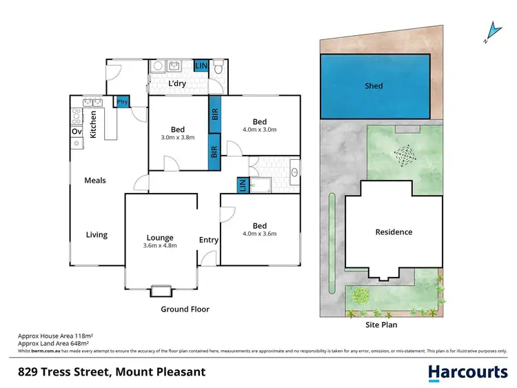 Floorplan of Homely house listing, 829 Tress Street, Mount Pleasant VIC 3350