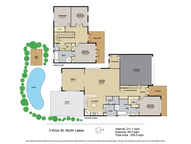 Floorplan of Homely house listing, 3 Knox Street, North Lakes QLD 4509