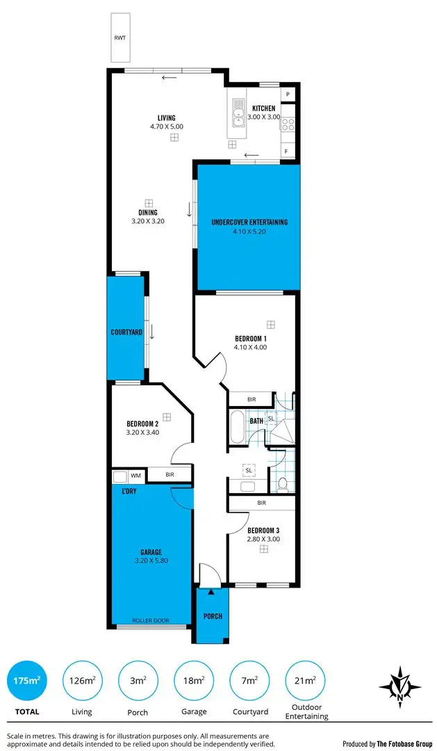 Floorplan of Homely semi-detached listing, Hse 3, 6 Dixie Court, Happy Valley SA 5159