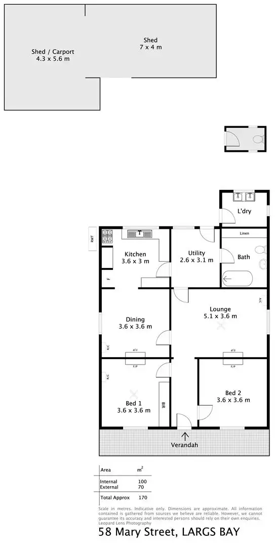 Floorplan of Homely house listing, 58 Mary Street, Largs Bay SA 5016